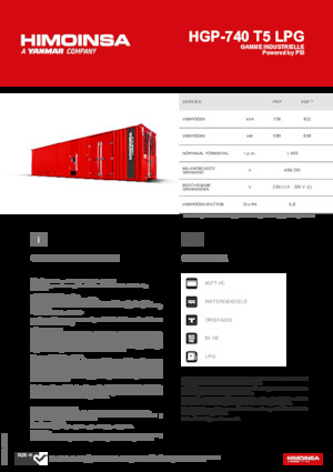 Grupos electrógenos, gasolina HIMOINSA HGP-740 T5 LPG