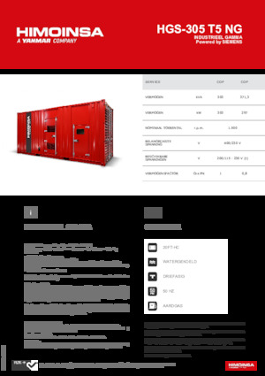 Grupos electrógenos, gasolina HIMOINSA HGS-305 T5 NG
