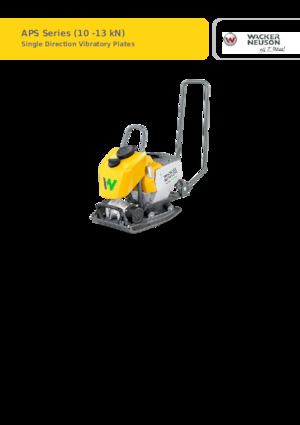 Planchas vibratorias de una dirección Wacker Neuson APS1135e
