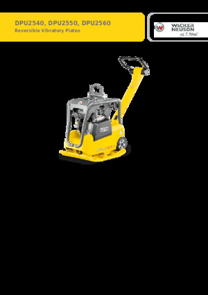 Planchas vibratorias reversibles Wacker Neuson DPU2560H