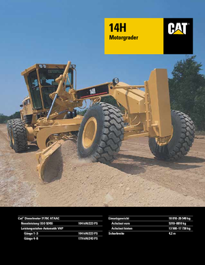 Motoniveladoras Caterpillar 14H