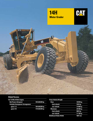 Motoniveladoras Caterpillar 14H