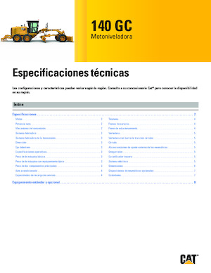 Motoniveladoras Caterpillar 140 GC AWD