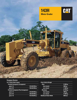 Motoniveladoras Caterpillar 143H