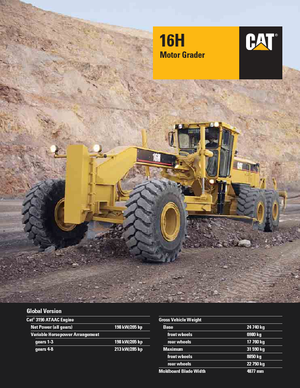 Motoniveladoras Caterpillar 16H