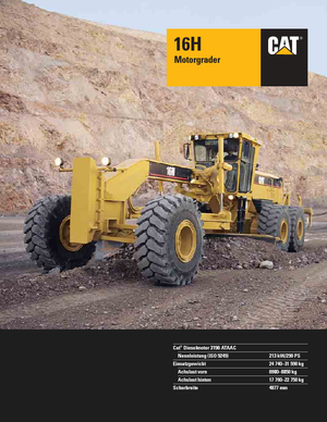 Motoniveladoras Caterpillar 16H