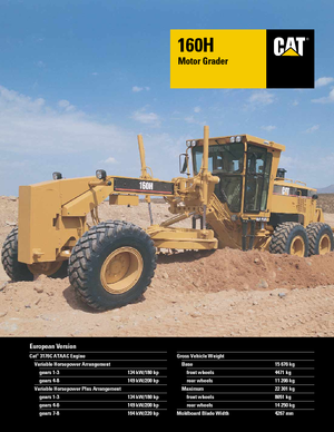 Motoniveladoras Caterpillar 160H