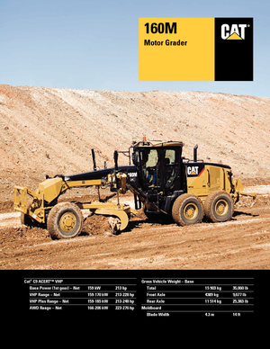 Motoniveladoras Caterpillar 160M