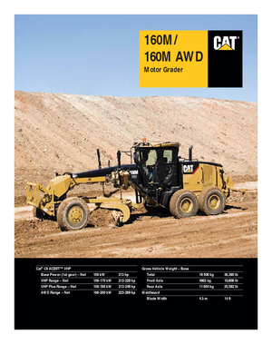 Motoniveladoras Caterpillar 160M
