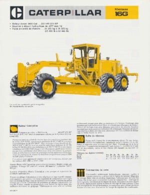 Motoniveladoras Caterpillar 16G