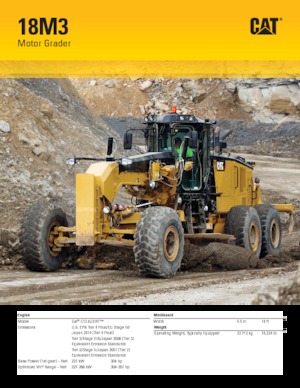 Motoniveladoras Caterpillar 18M3