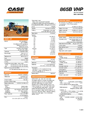 Motoniveladoras Case 865B