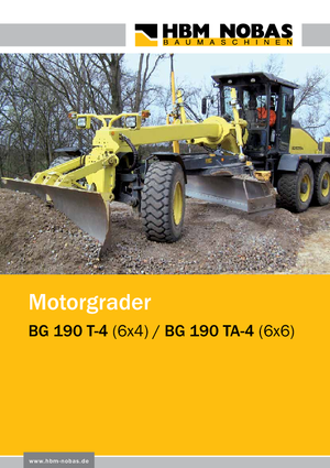 Motoniveladoras HBM-NOBAS BG 190 TA-4