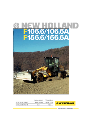 Motoniveladoras New Holland F 106.6