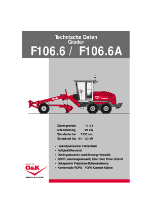 Motoniveladoras O&K F 106.6