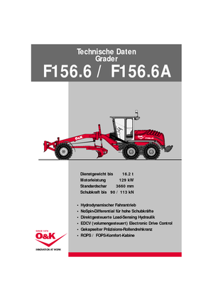 Motoniveladoras O&K F 156.6