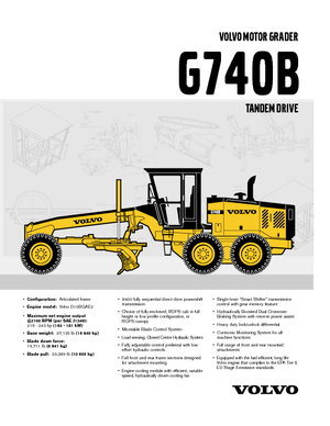 Motoniveladoras Volvo G740B