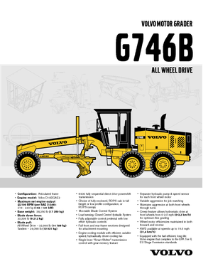 Motoniveladoras Volvo G746B