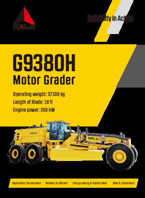 Motoniveladoras SDLG G9380H