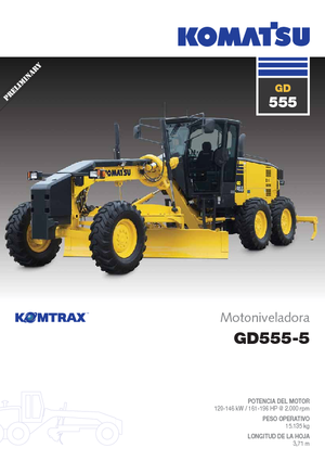 Motoniveladoras Komatsu GD555-5