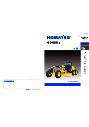 Motoniveladoras Komatsu GD655-5