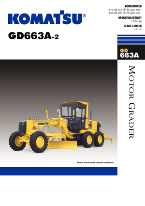 Motoniveladoras Komatsu GD663 A-2