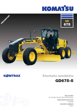 Motoniveladoras Komatsu GD675-5