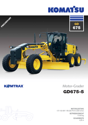 Motoniveladoras Komatsu GD675-5