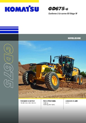 Motoniveladoras Komatsu GD675-6