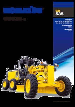 Motoniveladoras Komatsu GD535-5