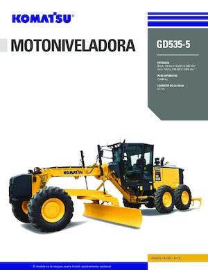 Motoniveladoras Komatsu GD535-5