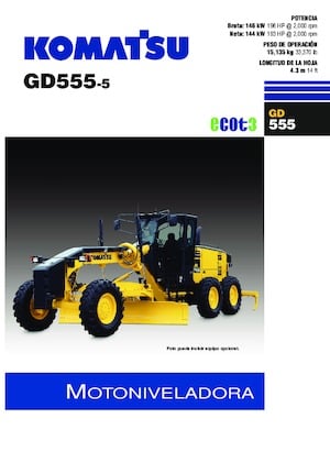 Motoniveladoras Komatsu GD555-5