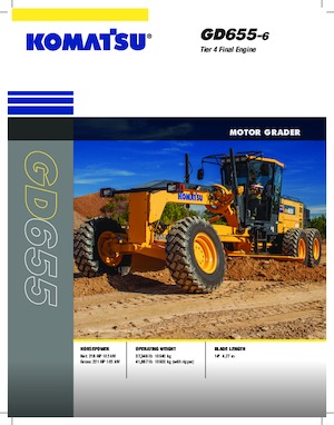 Motoniveladoras Komatsu GD655-6