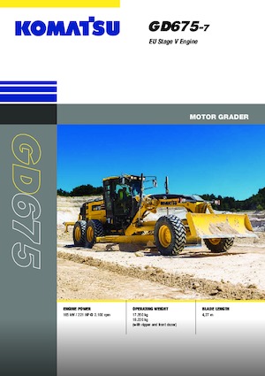 Motoniveladoras Komatsu GD675-7E0