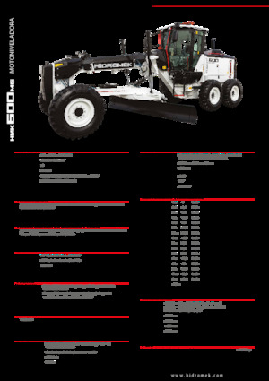 Motoniveladoras Hidromek HMK 600 MG