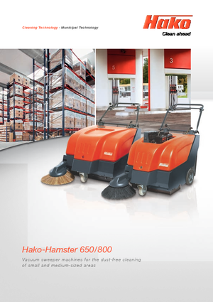 Barredoras manuales Hako Hamster 650 E