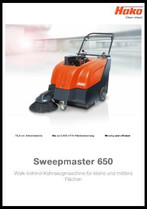 Barredoras manuales Hako Sweepmaster P 650