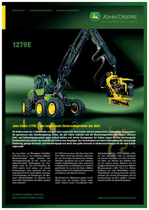 Cosechadoras forestales John Deere 1270 E