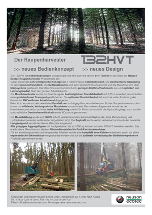 Cosechadoras forestales MHT 132 HVT