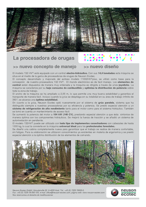 Cosechadoras forestales MHT 132 HVT
