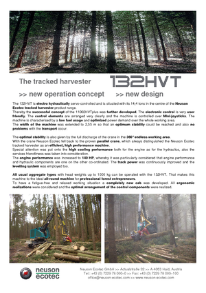 Cosechadoras forestales Neuson-Ecotec 132 HVT