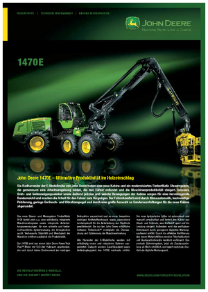 Cosechadoras forestales John Deere 1470 E