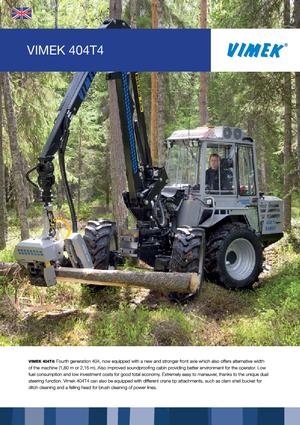 Cosechadoras forestales Vimek 404 T 4