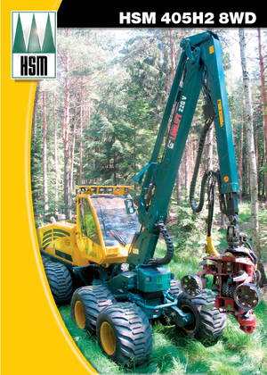 Cosechadoras forestales HSM 405 H2 L 8WD