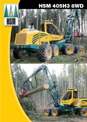 Cosechadoras forestales HSM 405 H3 8WD