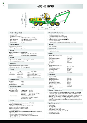 Cosechadoras forestales HSM 405H4 8WD