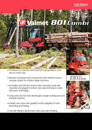 Cosechadoras forestales Valmet 801 Combi