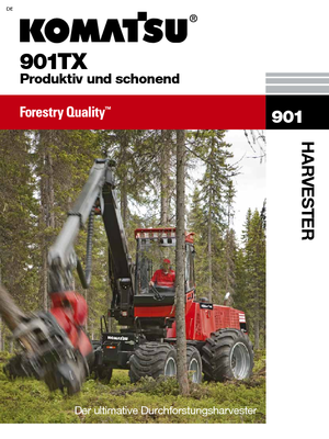 Cosechadoras forestales Komatsu 901 TX.1