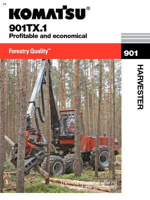 Cosechadoras forestales Komatsu 901 TX