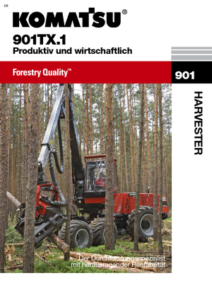 Cosechadoras forestales Komatsu 901 TX
